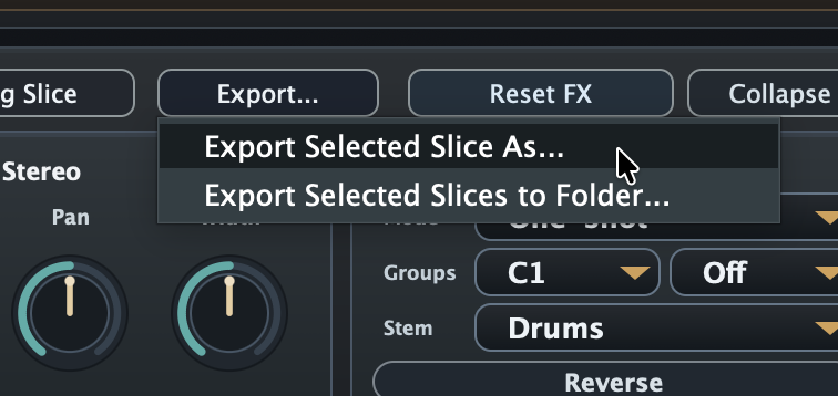 Slice Export